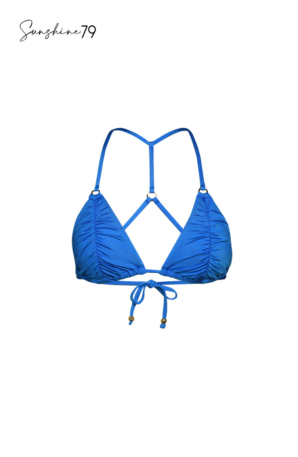 La Blanca Sunshine 79 Sunshine Solids Triangle Top - Pacific Blue - FINAL SALE