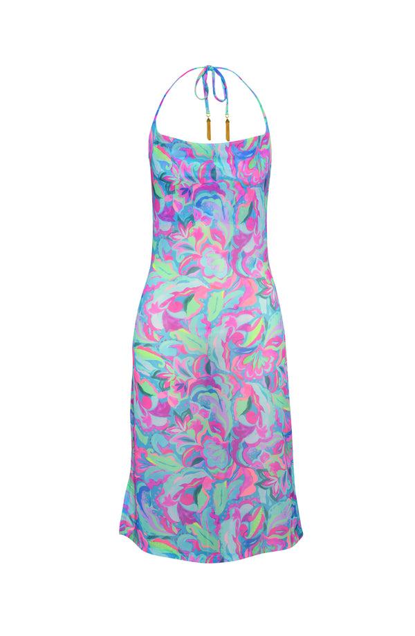 La Blanca Sunshine 79 Swirltopia Halter Midi-Dress - FINAL SALE