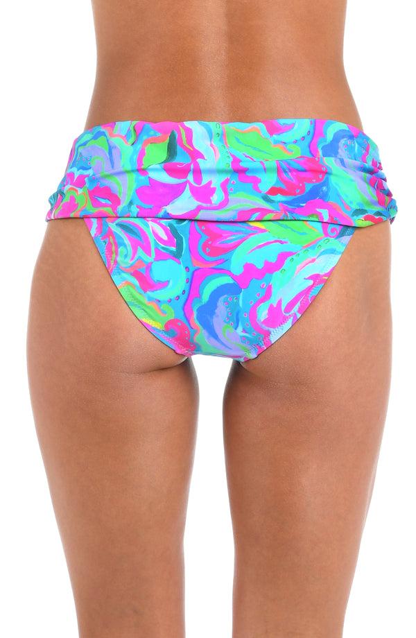 La Blanca Sunshine 79 Swirltopia Sash Hipster Bottom - FINAL SALE