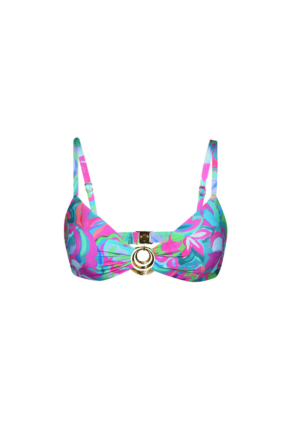 La Blanca Sunshine 79 Swirltopia Sweetheart Bralette Top - FINAL SALE