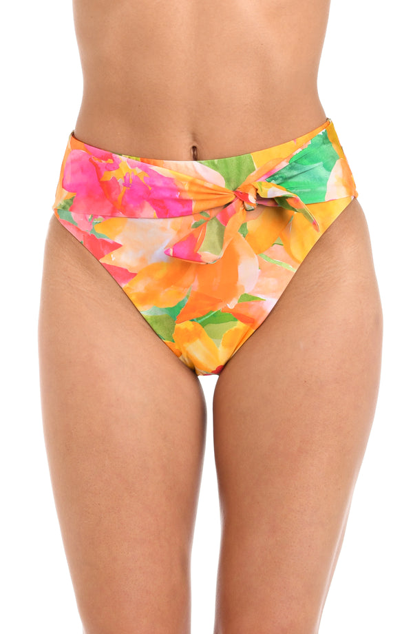 la blanca Sunshine 79 Utopia Garden High-Waist High-Leg Bottom