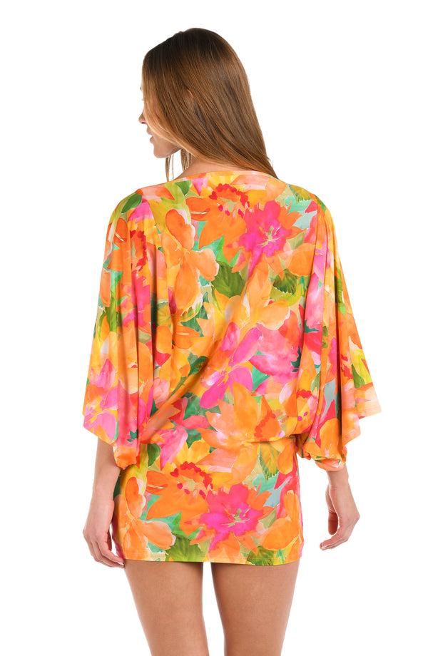 La Blanca Sunshine 79 Utopia Garden Scoop-Neck Tunic Cover Up