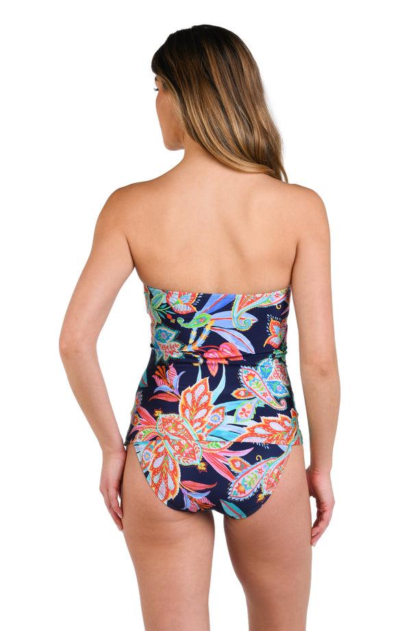 La Blanca Tropidelic Paisley Bandeau Tankini Top - FINAL SALE