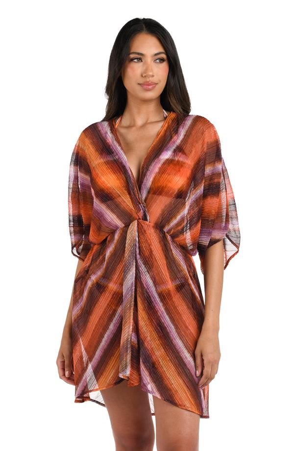 la blanca Upon The Horizon V-Neck Cover Up Dress - FINAL SALE