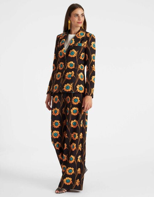 la doublej 24/7 Jacket Daisychain Black in Compact Jersey