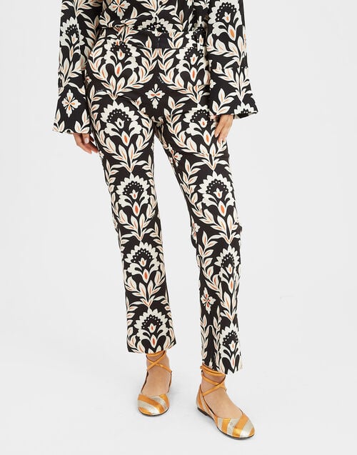 La Doublej 24/7 Pants Ghirlanda Black In Compact Jersey