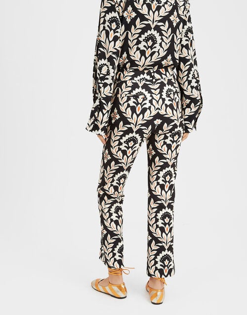 La Doublej 24/7 Pants Ghirlanda Black In Compact Jersey