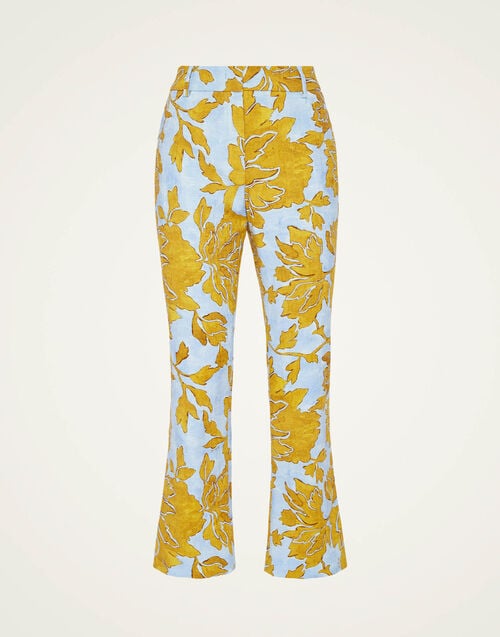 La Doublej 24/7 Pants Tangle Light Blue In Shot Cotton