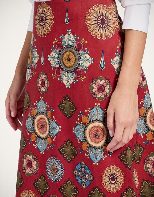 La Doublej A-Long Skirt Nucleus Placée Rust In Cady Wool