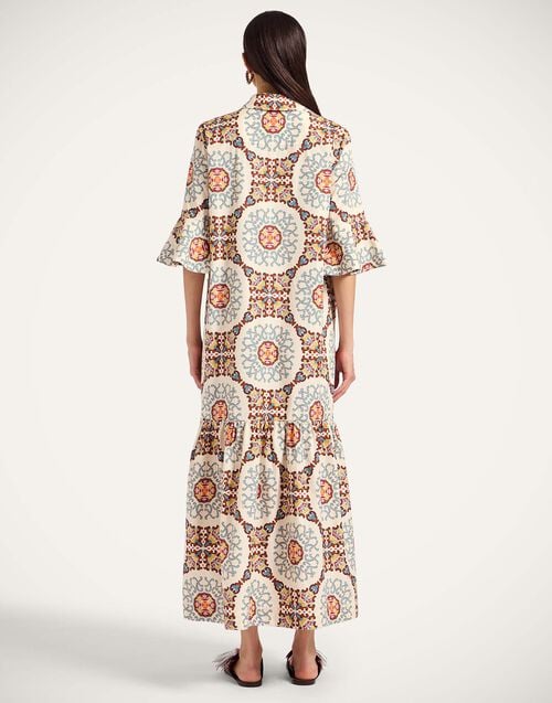 La Doublej Artemis Dress Ballata Ivory In Summer Poplin