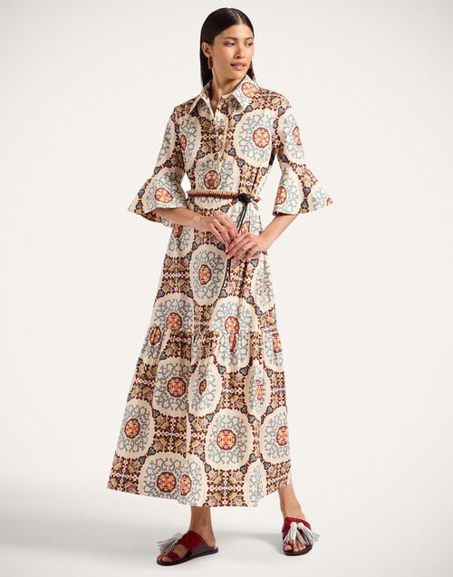 la doublej Artemis Dress Ballata Ivory in Summer Poplin