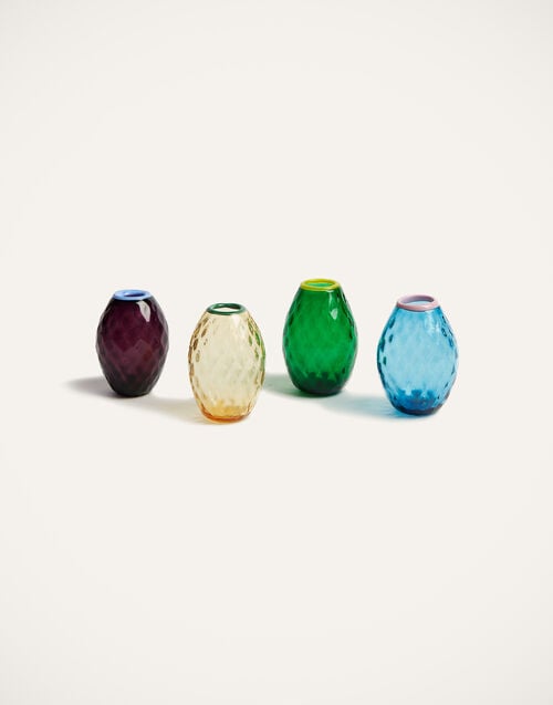 la doublej Baby Egg Vases Misty Rainbow Mix in Murano Glass