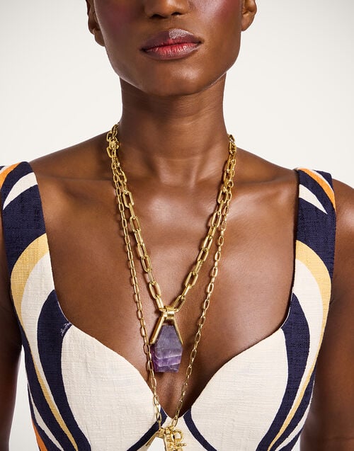 La Doublej Baia Crop Top Jive Macro White In Rustic Cotton