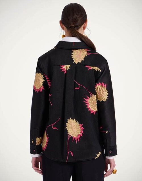 La Doublej Better Than Your Boyfriend's Jacket Derby Black In Jacquard