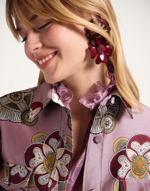 La Doublej Better Than Your Boyfriend's Jacket Nucleus Dusty Pink In Jacquard