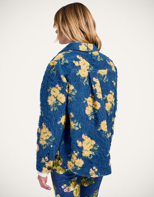 la Doublej Better Than Your Boyfriend's Jacket Riptide Navy In Jacquard