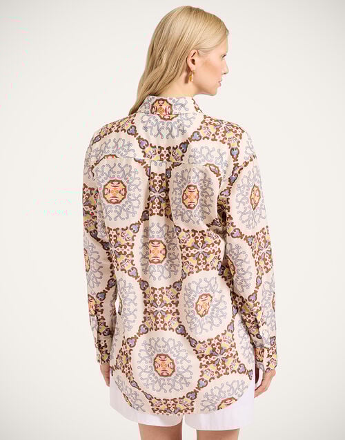 La Doublej Better Than Your Boyfriend's Shirt Ballata Ivory In Cotton Silk