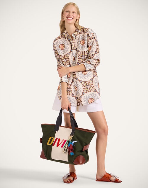 La Doublej Better Than Your Boyfriend's Shirt Ballata Ivory In Cotton Silk