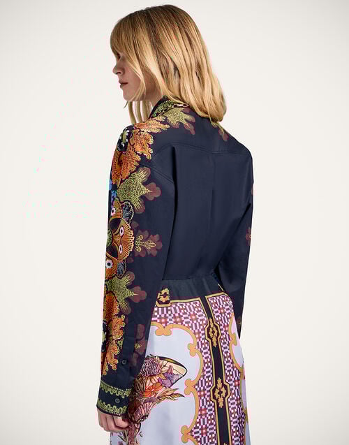 La Doublej Better Than Your Boyfriend's Shirt Bounty Placée Orange In Cotton Poplin