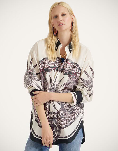 la doublej Better Than Your Boyfriend's Shirt Cobra Placée Grey in Cotton Poplin