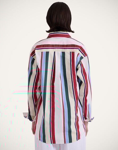 La Doublej Better Than Your Boyfriend's Shirt Stripes Multicolor In Jacquard