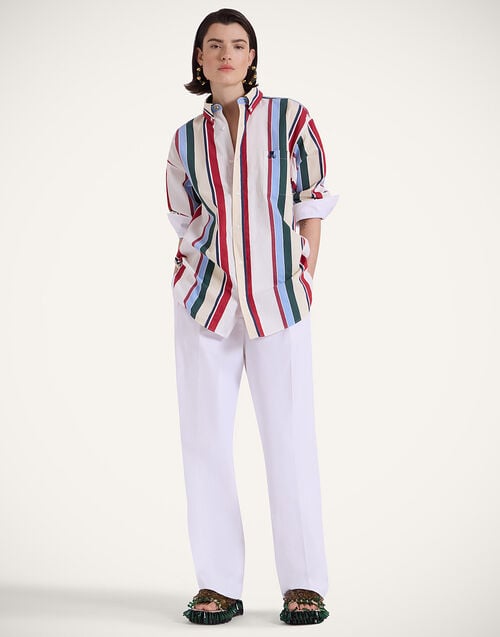 La Doublej Better Than Your Boyfriend's Shirt Stripes Multicolor In Jacquard