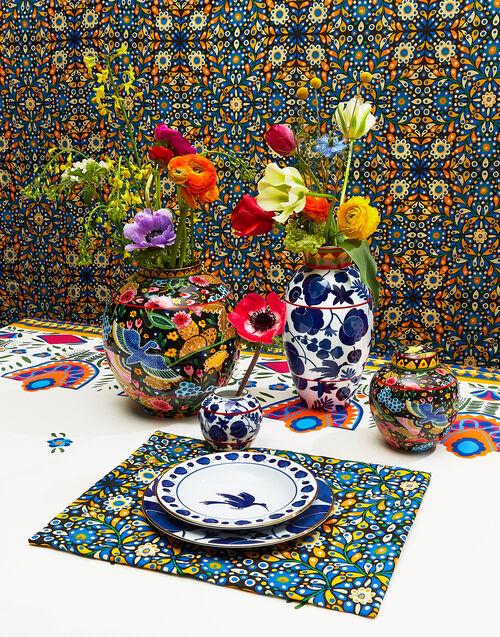 La Doublej Big Bubble Vase Colombo Nero In Porcelain