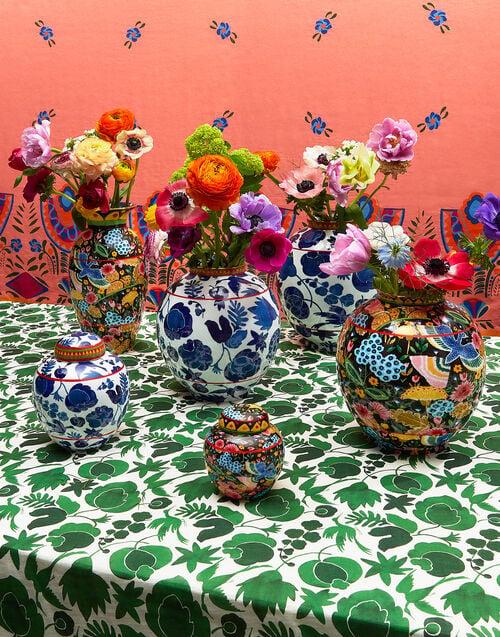 La Doublej Big Bubble Vase Colombo Nero In Porcelain