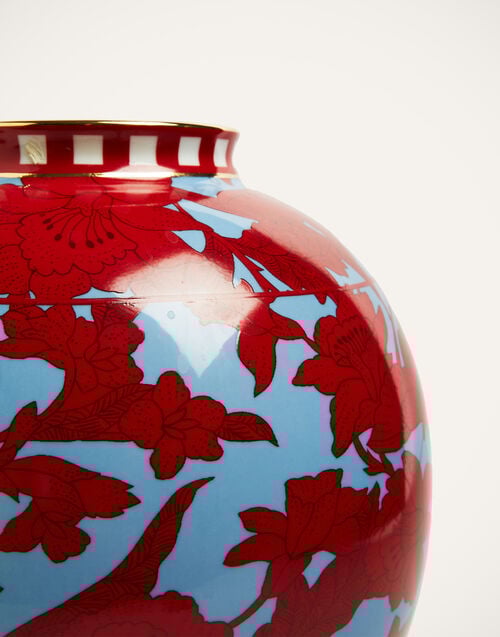 La Doublej Big Bubble Vase Lilium Turchese In Porcelain