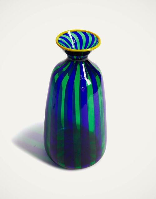 La Doublej Bottiglia Vase (Smooth) Blu/Verde In Glass