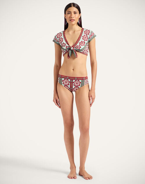 la doublej Boy Brief Pagoda Placée Rust in Supreme Lycra