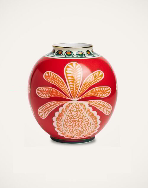 la doublej Bubble Vase Big Pineapple Bordeaux in Porcelain