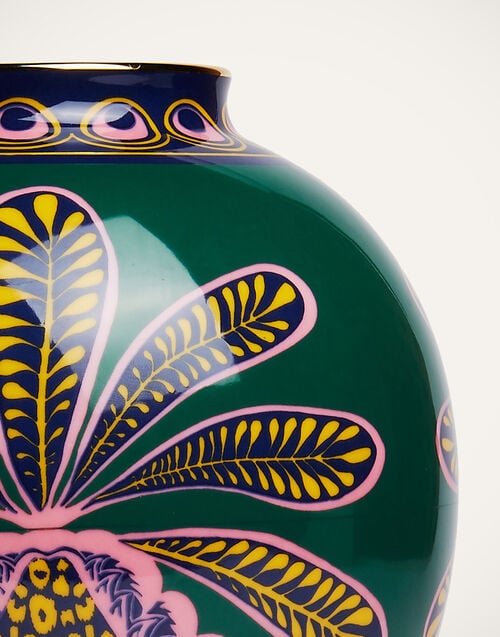 La Doublej Bubble Vase Big Pineapple Verde In Porcelain