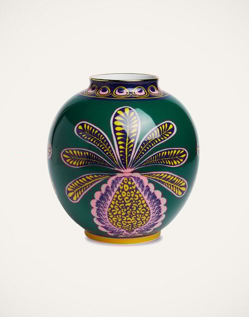 la doublej Bubble Vase Big Pineapple Verde in Porcelain