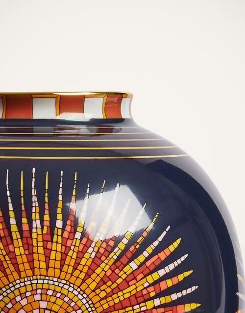 La Doublej Bubble Vase Sunrays Midnight In Porcelain