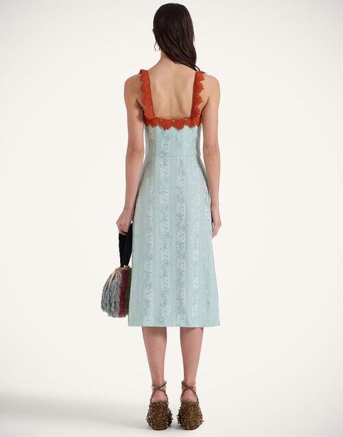 La Doublej Buy Me A Martini Dress Pekin Mint In Jacquard