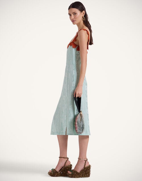 La Doublej Buy Me A Martini Dress Pekin Mint In Jacquard