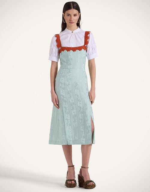 la doublej Buy Me A Martini Dress Pekin Mint in Jacquard