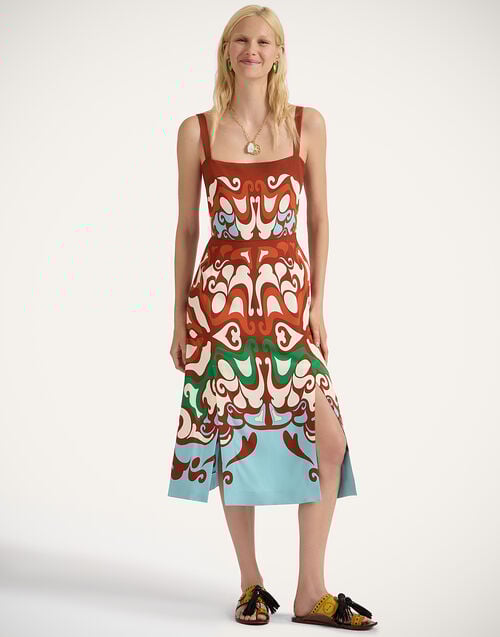 La Doublej Buy Me A Martini Dress Phoenix Placée Light Blue In Envers Satin