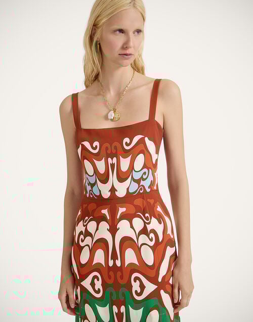 La Doublej Buy Me A Martini Dress Phoenix Placée Light Blue In Envers Satin