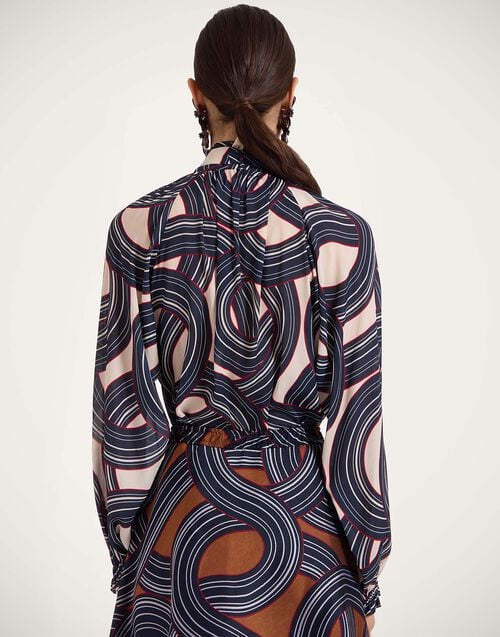 La Doublej Cerere Blouse Montecarlo Cream In Crepe Marocain