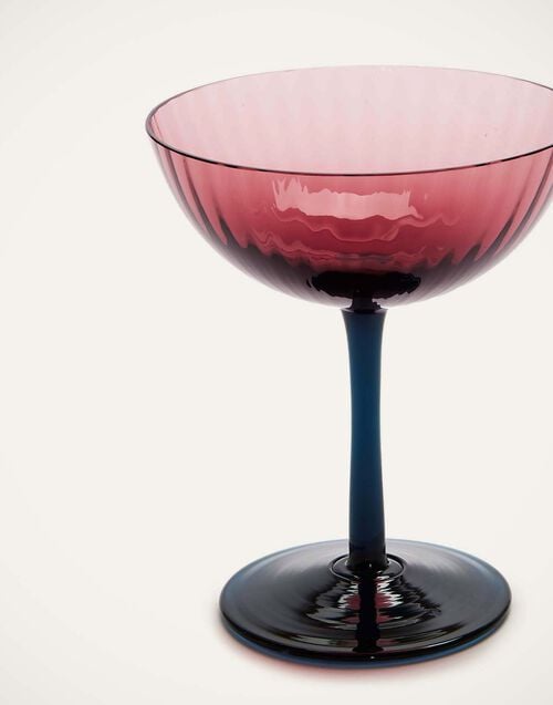 La Doublej Champagne Coupe Set Of 2 Viola In Murano Glass