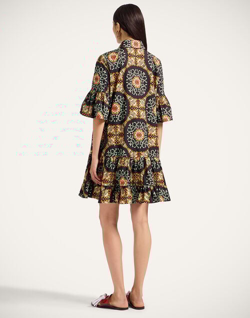 La Doublej Choux Dress Ballata Black In Summer Poplin