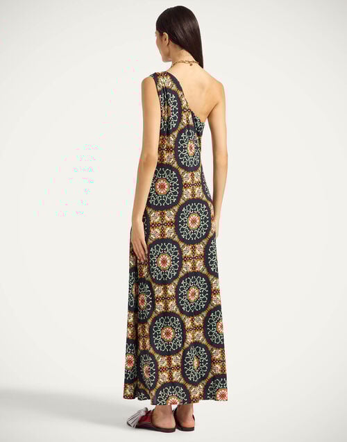 La Doublej Clingy Roy Dress Ballata Black In Flowy Jersey