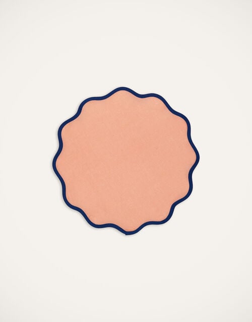 La Doublej Cloud Placemat Set Of 2 Rainbow Rose In Linen