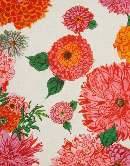 La Doublej Cushion (45X45) Bright Blooms In Cotton Honan