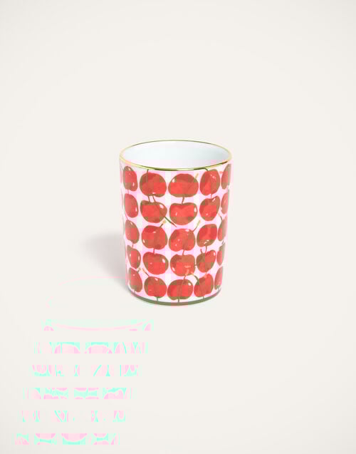 La Doublej Decorative Cup Cherries Ivory In Porcelain