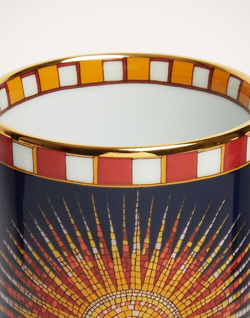 La Doublej Decorative Cup Sunrays Midnight In Porcelain