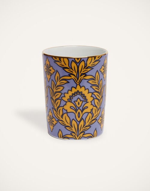 La Doublej Decorative Cup Violet Garland In Porcelain