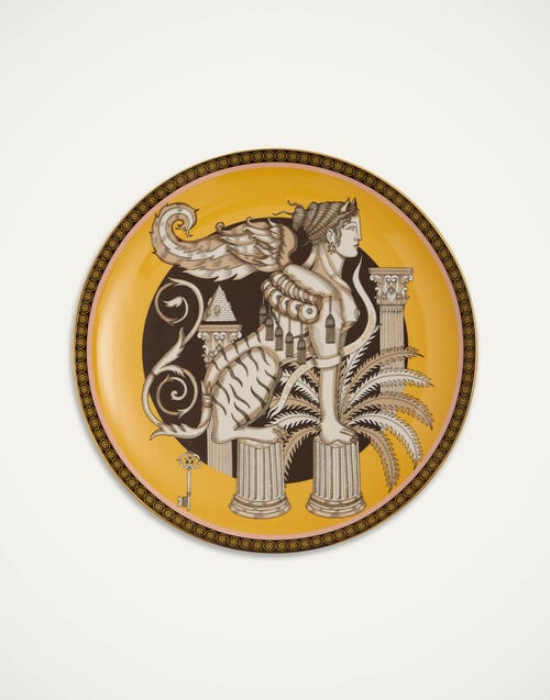 la doublej Decorative Plate The Sphynx Saffron in Porcelain